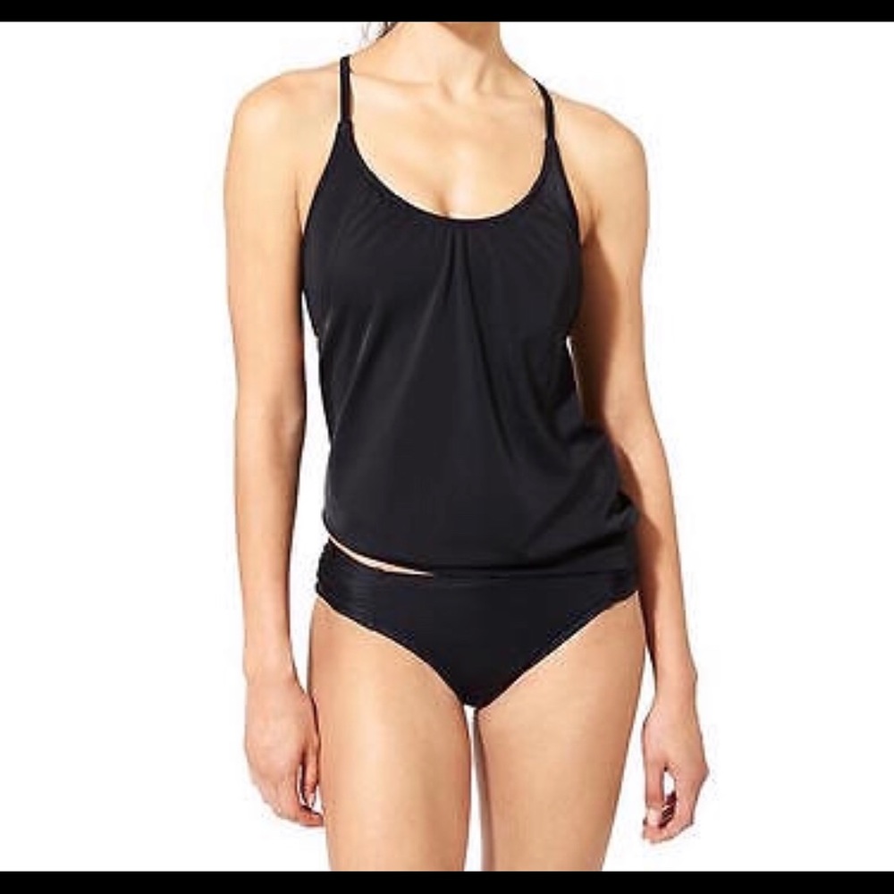 Athleta Blousy Tankini Swim Top